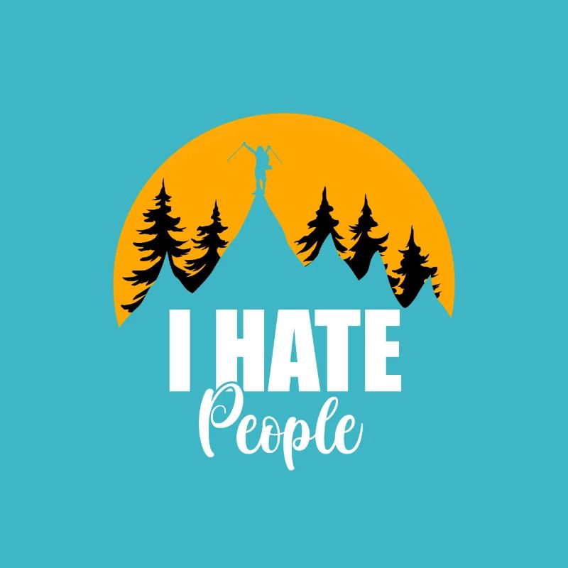 I hate People Tshirt Ich hasse Menschen