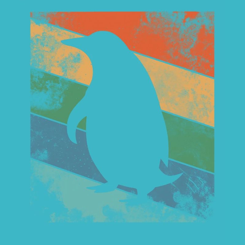 Retro Pinguin Bunt