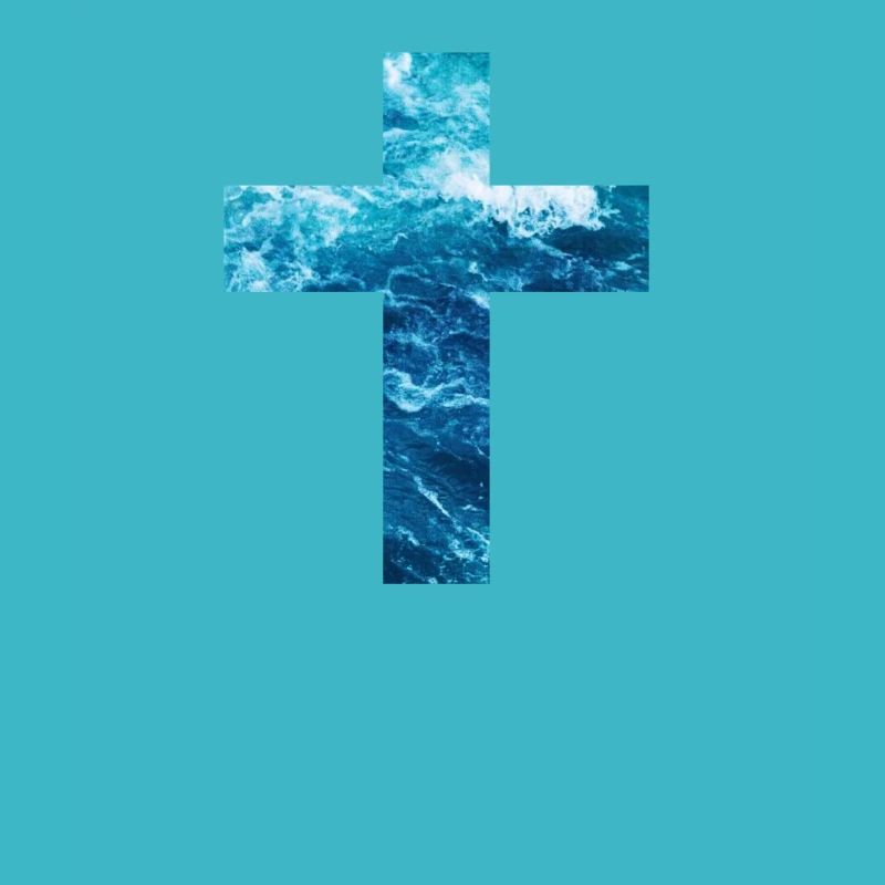 Croix chrétienne d’eau vive