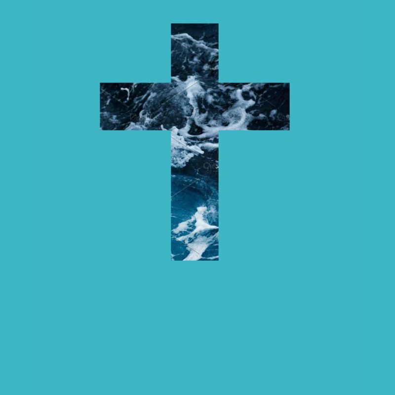 Croix chrétienne d’eau vive