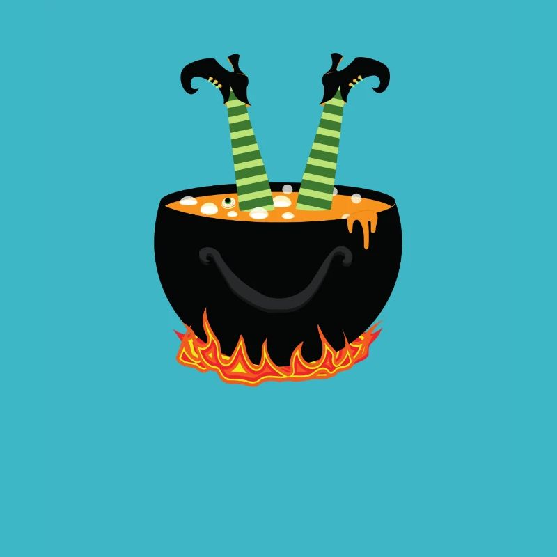 Sorcière en chaudron