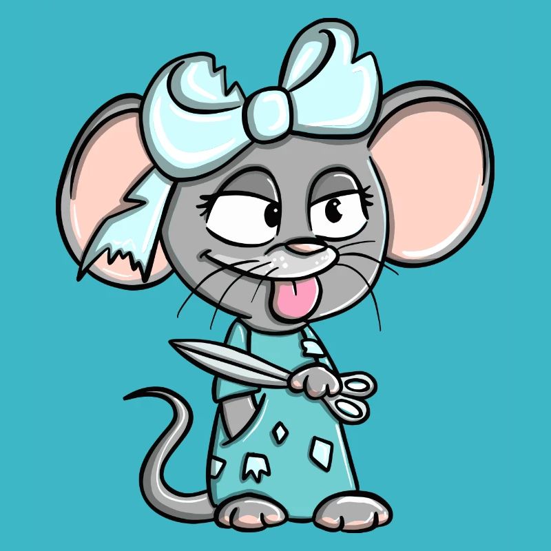 Susi Schnipp Schnapp cheeky mouse design statement