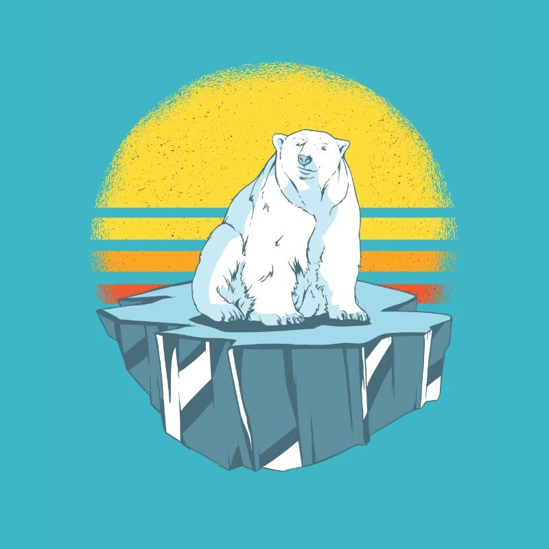 Eisbär auf Eisberg Eisbären Geschenkidee