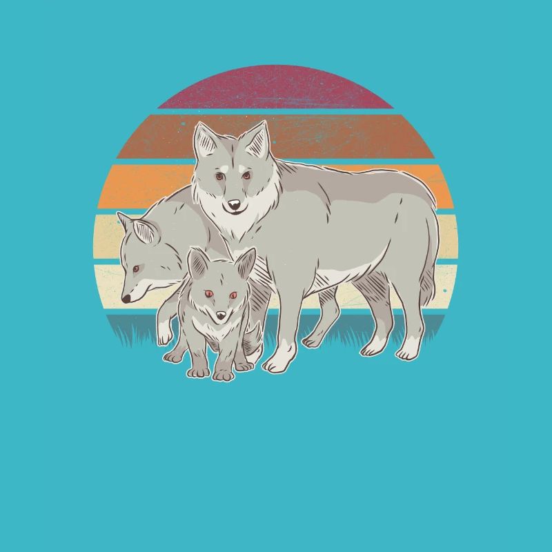 Wolfsrudel Wölfe Wolf