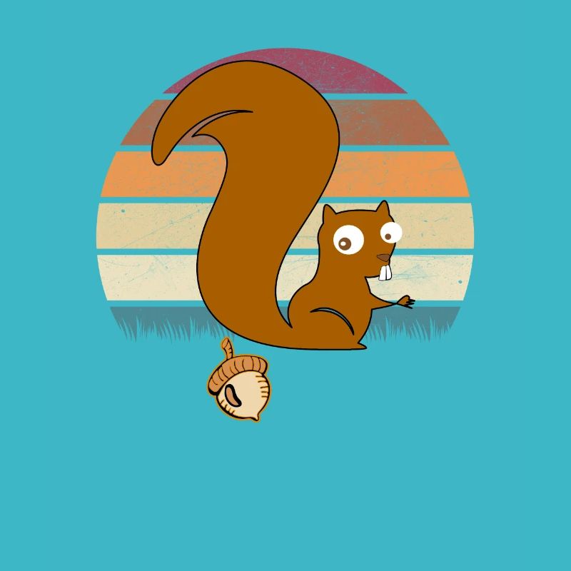 Lustiges Eichhörnchen Nuss Geschenk