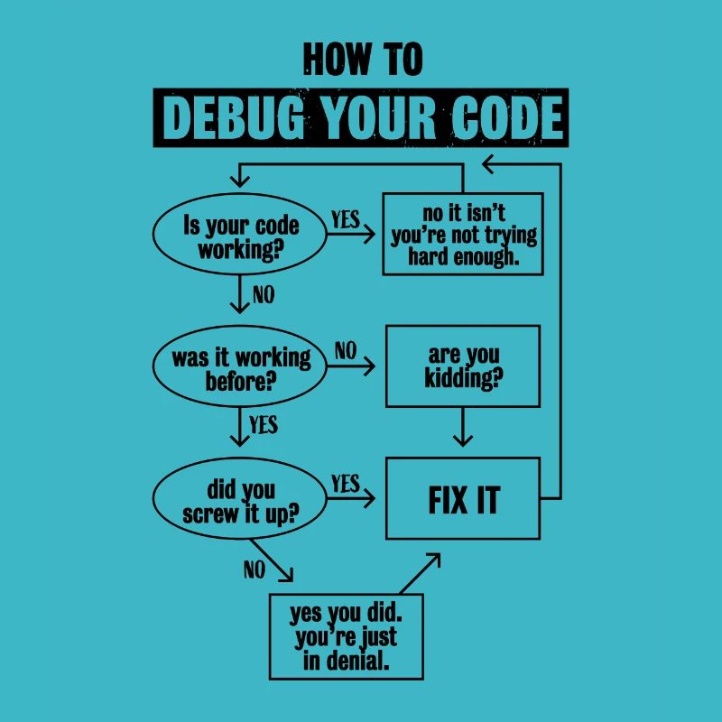 Codage de code de programmation Cadeau de débogage drôle
