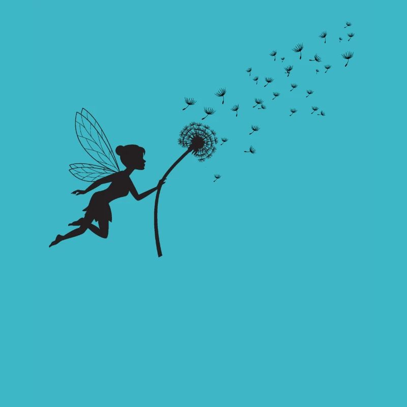 Schmetterlingdesign Pusteblumendesign mit Spruch