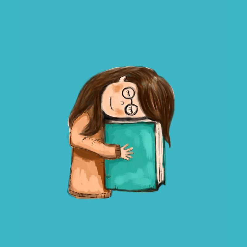 Buch, Bücher, kleines Mädchen mit einem Buch