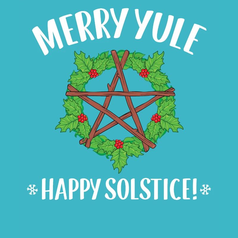 Wiccan Merry Yule Winter Solstice print