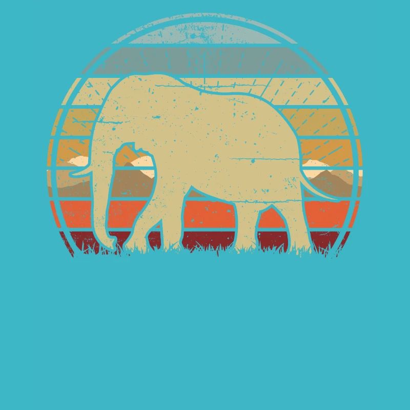 Elephant Sunset