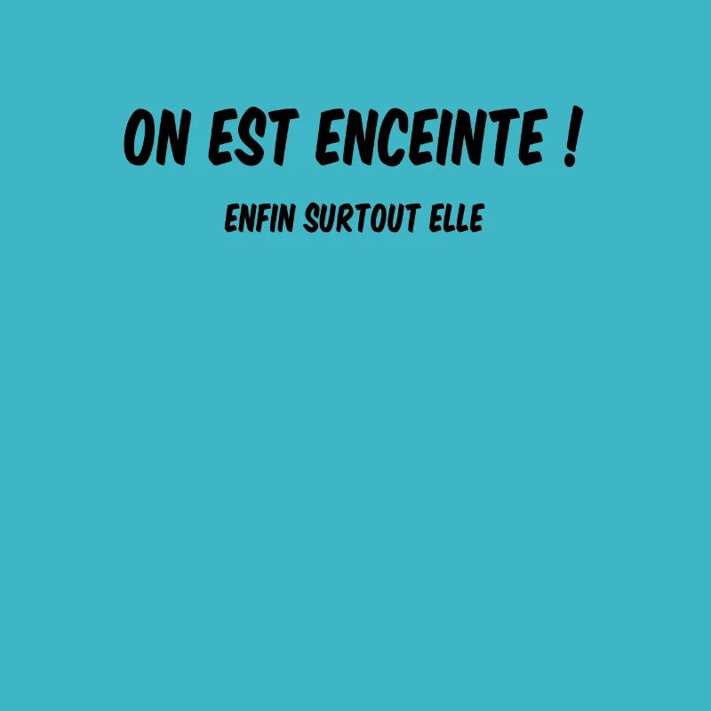 Annonce grossesse originale - On est enceinte
