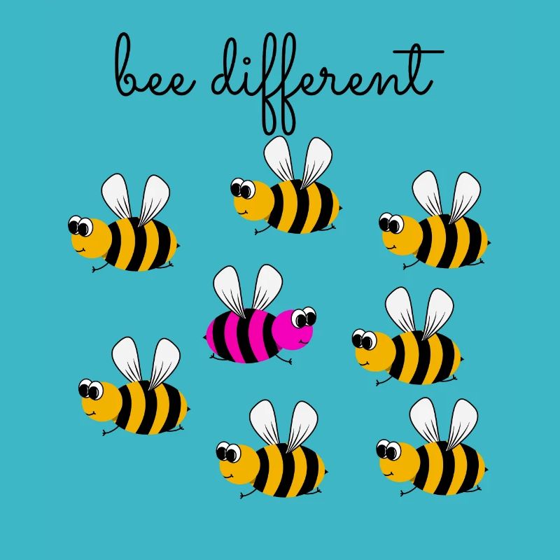 abeille différente - être différent - être soi-même - abeille