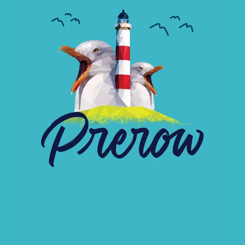 Prerow Ostsee Urlaub Möwe Leuchtturm Geschenk