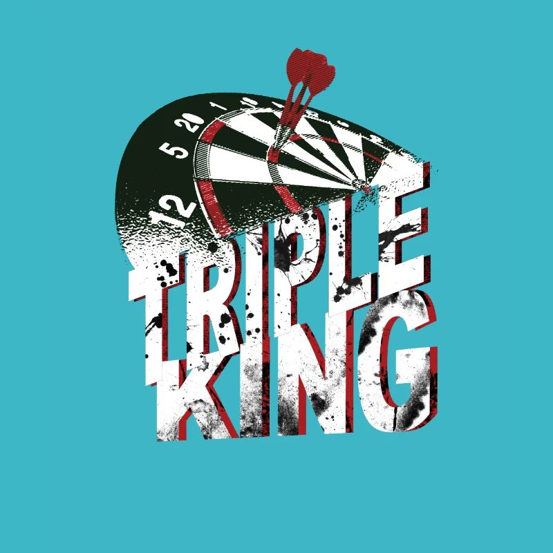Jeu de fléchettes avec fléchettes Triple King