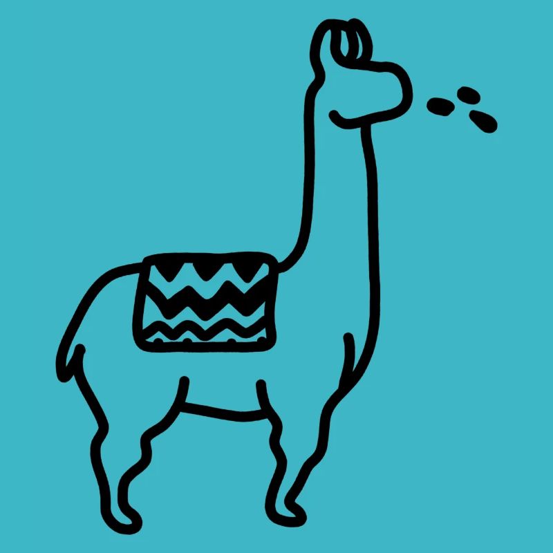 Llama spitting