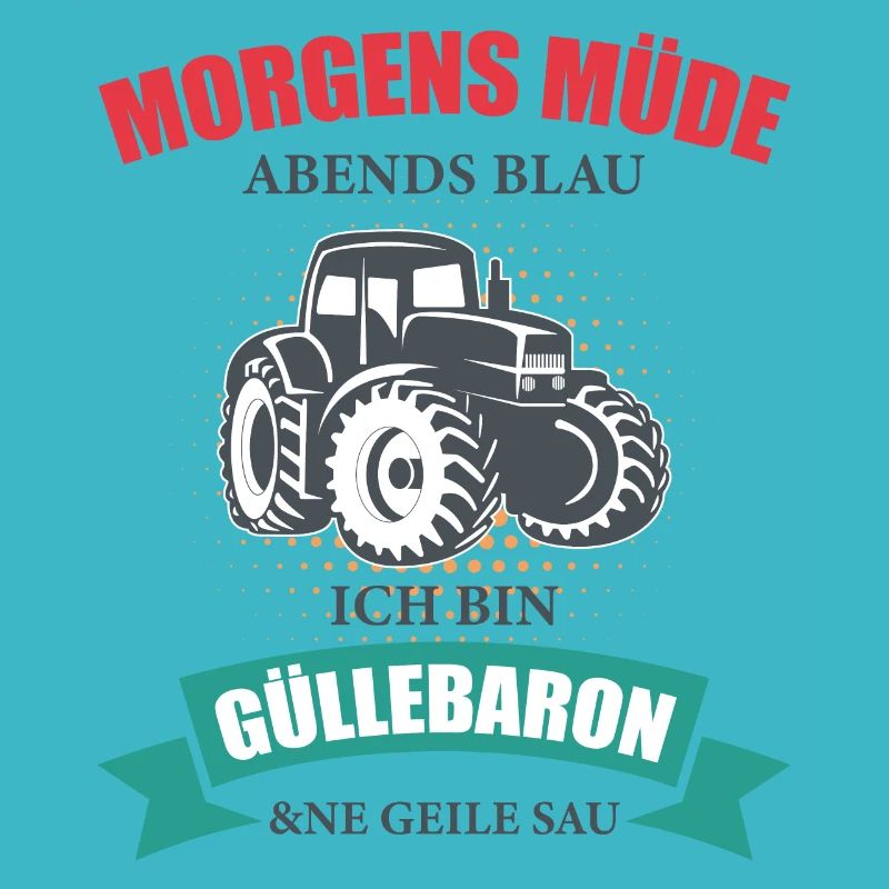 Landwirt Güllebaron Feld Bauer Trecker Traktor
