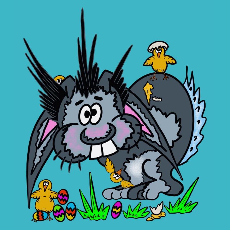 Lapin de Pâques avec Kueken