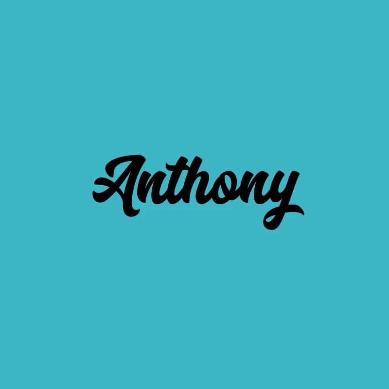 Anthony Custom Text Nom d’anniversaire