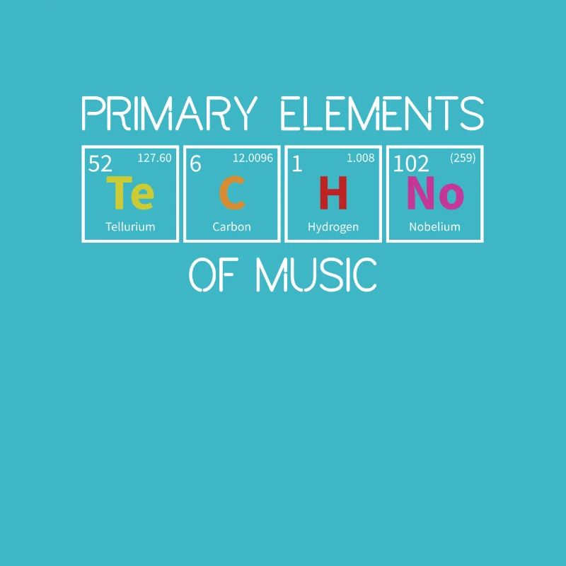 Techno Periodic Table Elements Rave Techno Music