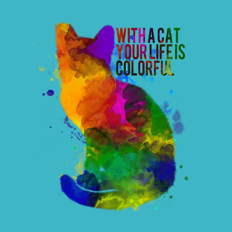 Colorful cat