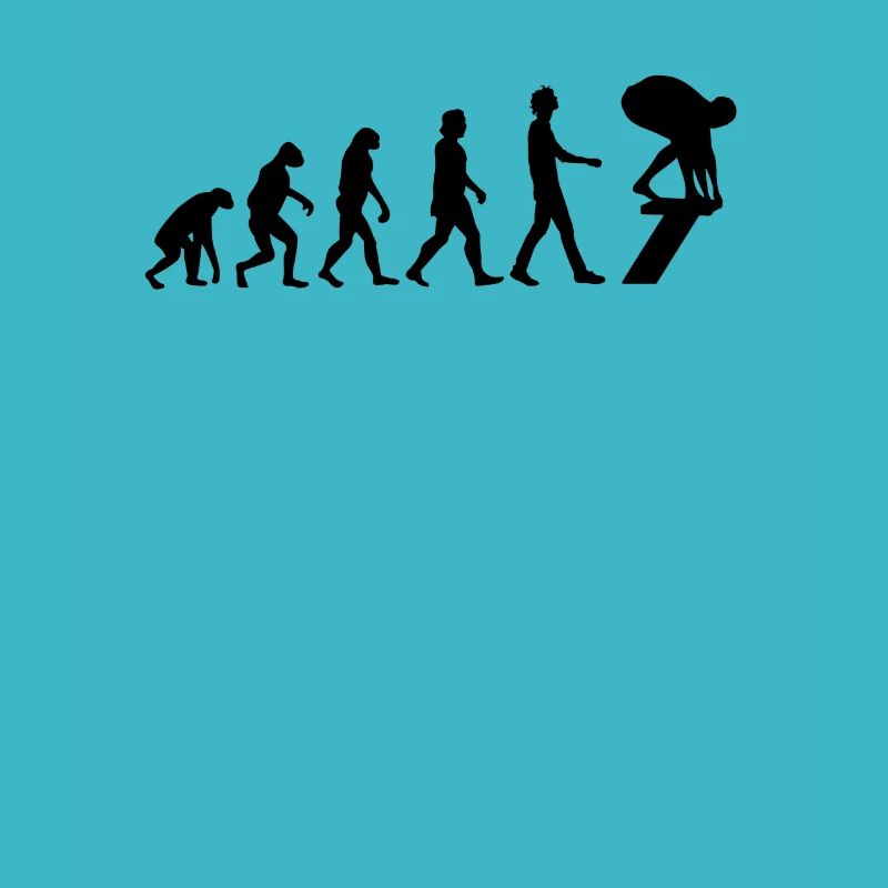 Schwimmer Evolution Schwimmen Geschenk