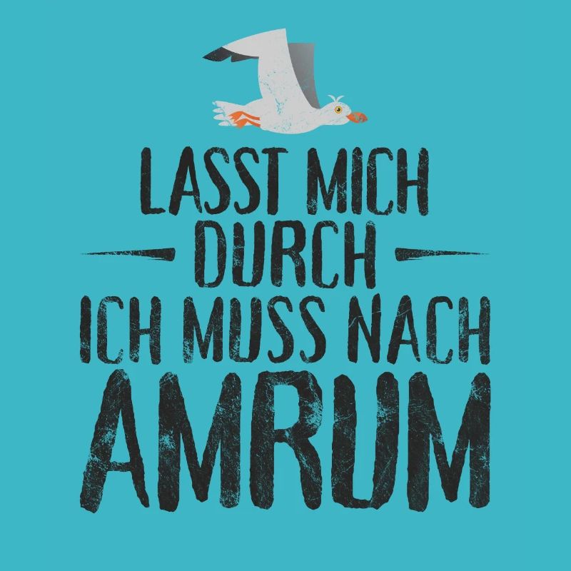Lasst mich durch ich muss nach Amrum Möwe