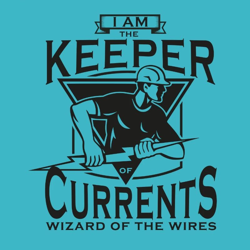 Elektriker Strom Blitzschlag Blitz Laden Geschenk