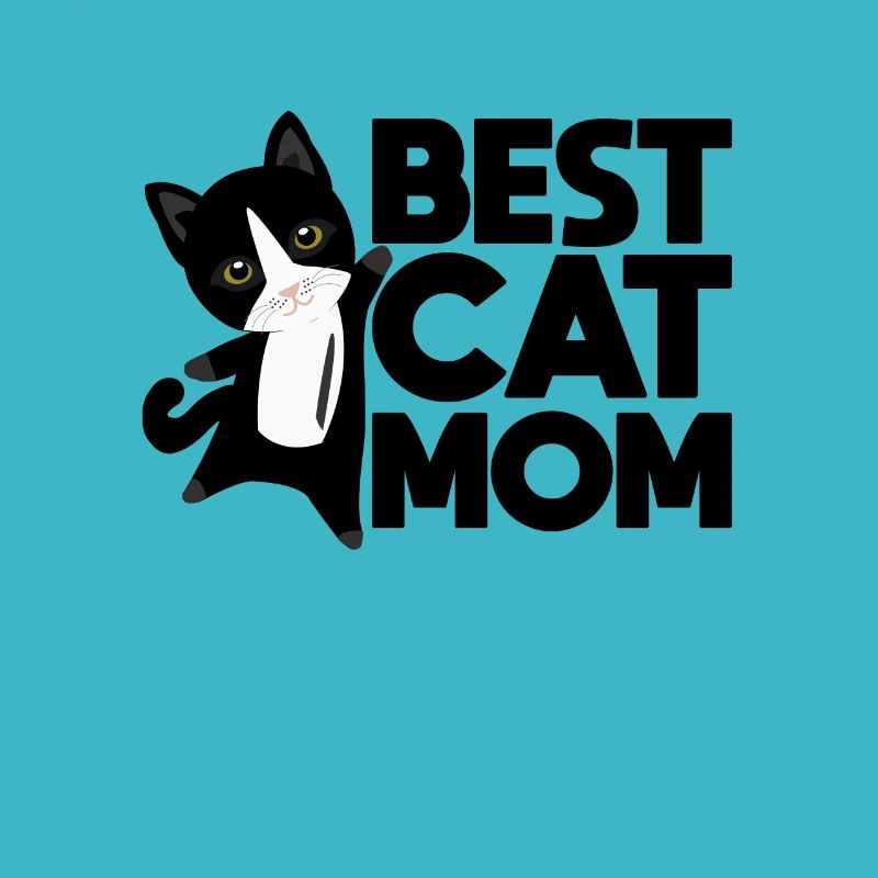 Worlds best cat mom - Katzen Schwarz