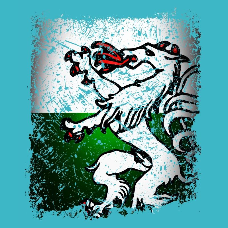 Styrie Drapeau drapeau Blason Rétro Panther