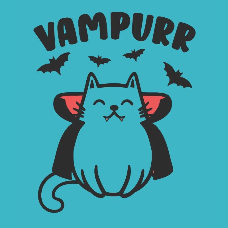 Vampurr Chat Vampier Halloween