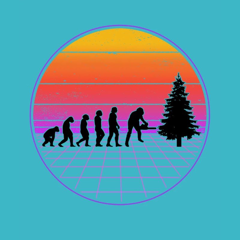 Tree Feller Evolution Vaporwave Forester Forester