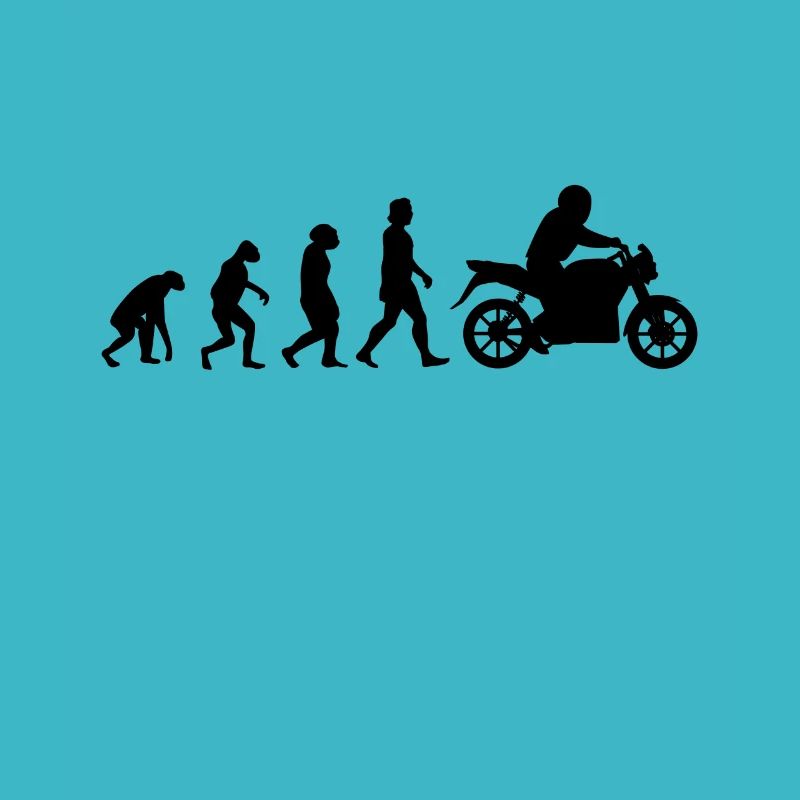 Motorradfahrer Evolution Motorrad Biker