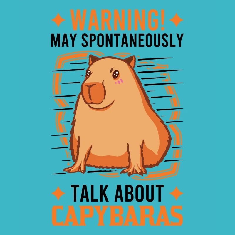 Capybara Spruch Wasserschwein Geschenk