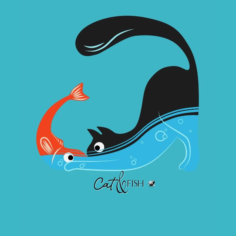 Le chat et l’image de poisson