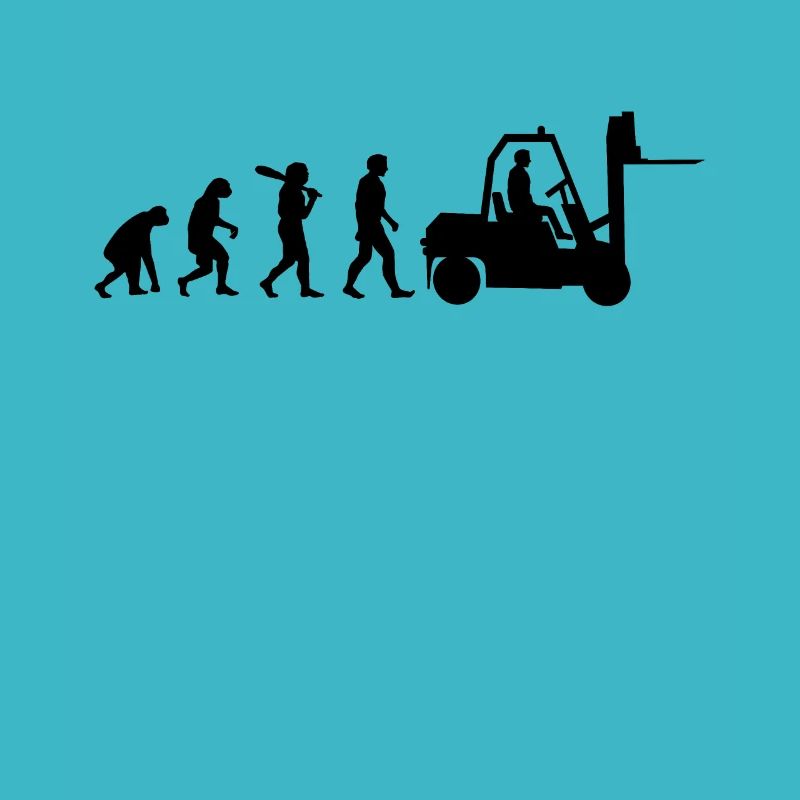 Gabelstapler Evolution Staplerfahrer Geschenk