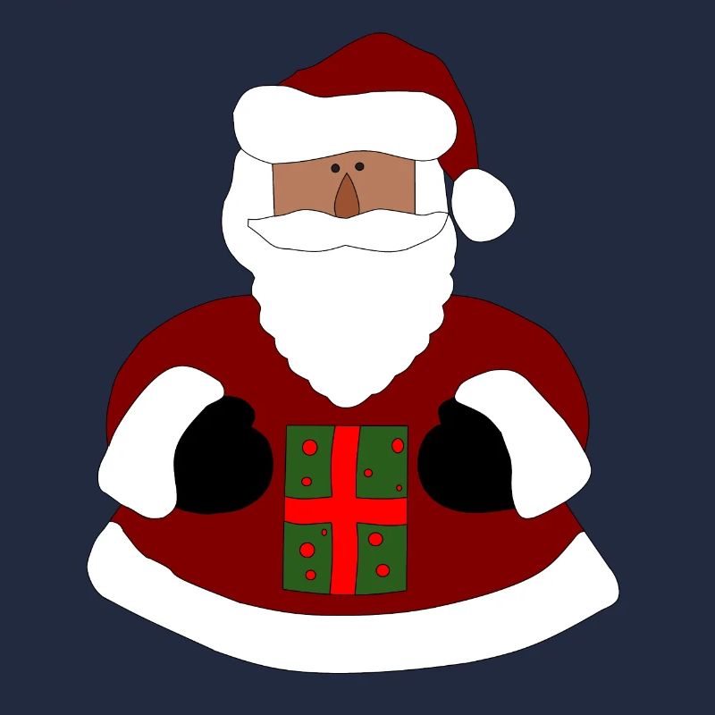 Weihnachtsmann mit Geschenk