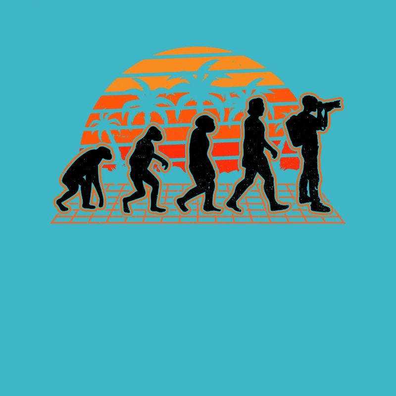 Photographer Evolution Sunset Camera Photojournalist