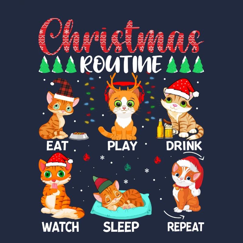 Christmas Routine Katze