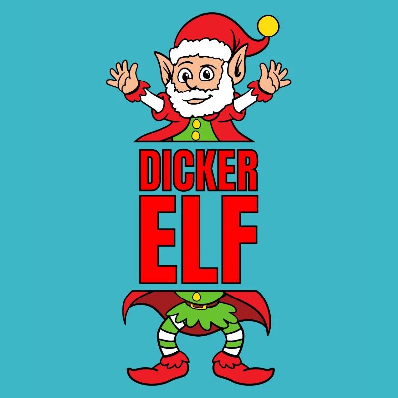 Dicker Elf Partnerlook Weihnachtself
