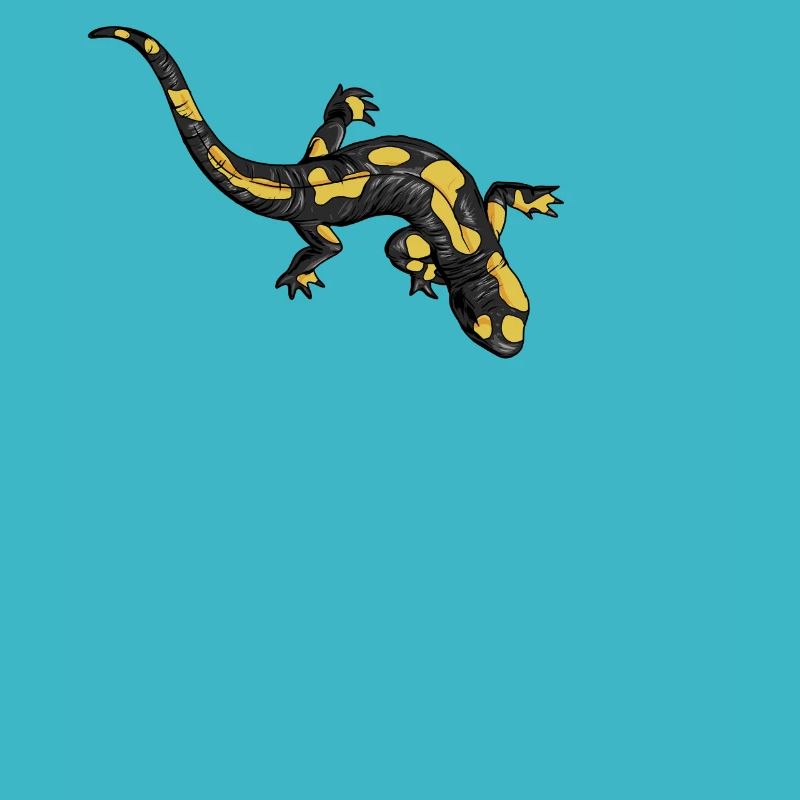 Dessin d’une salamandre de feu