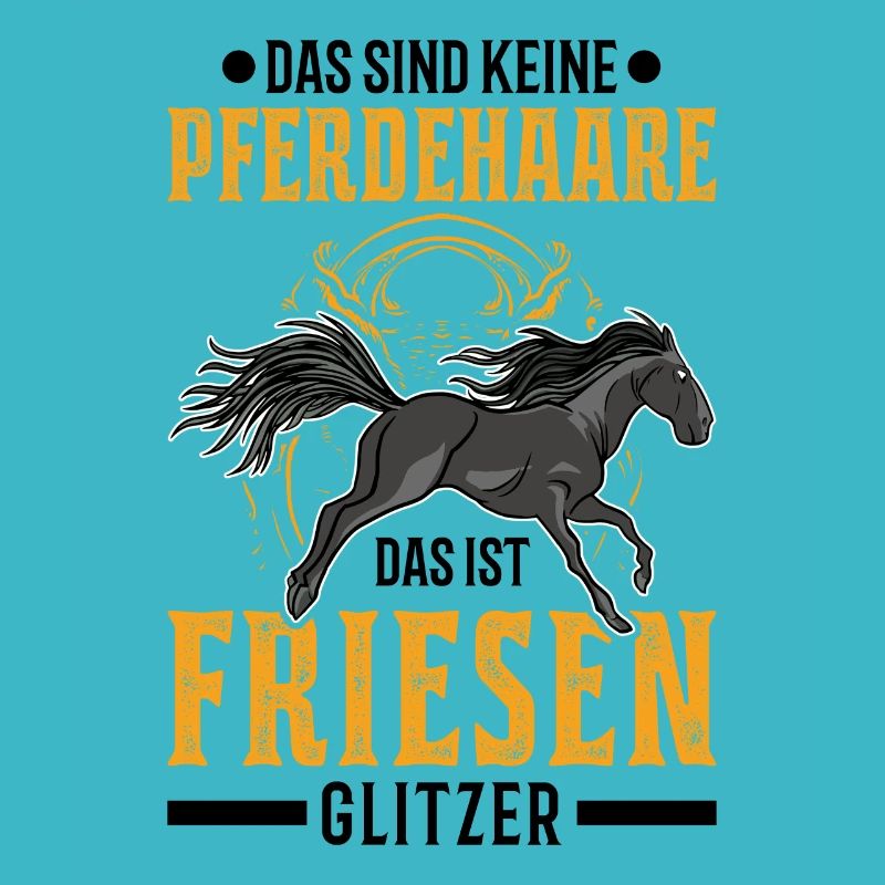 Friesen Pferd Glitzer Friesenpferd