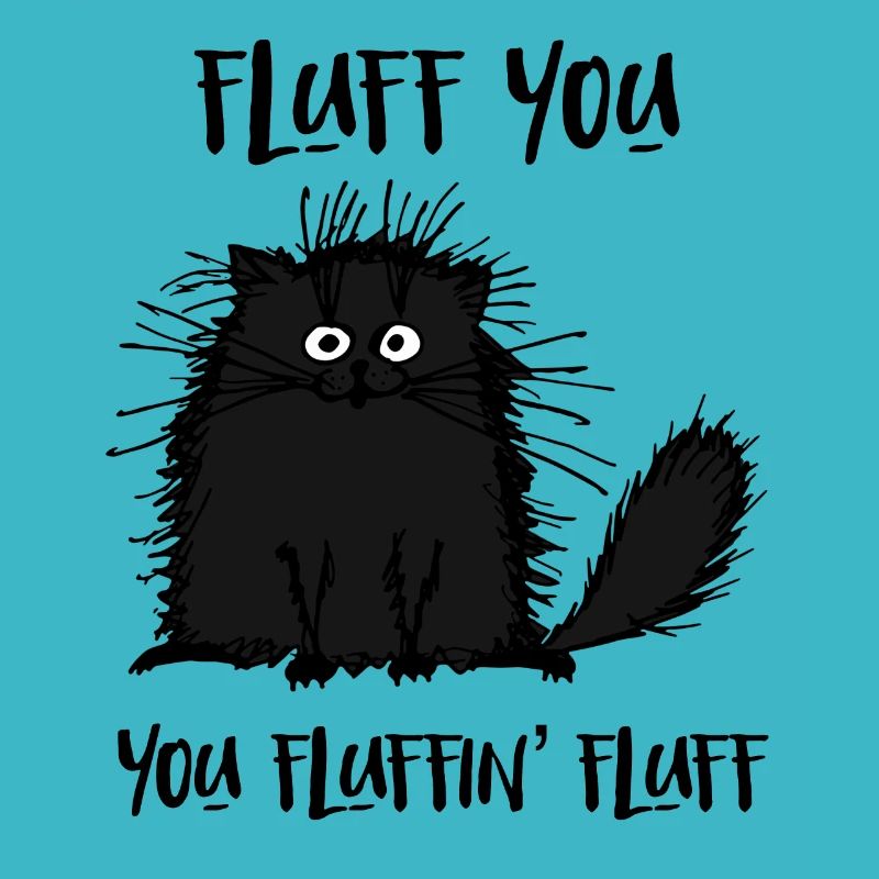 Fluff You You Fluff Funny Cat
