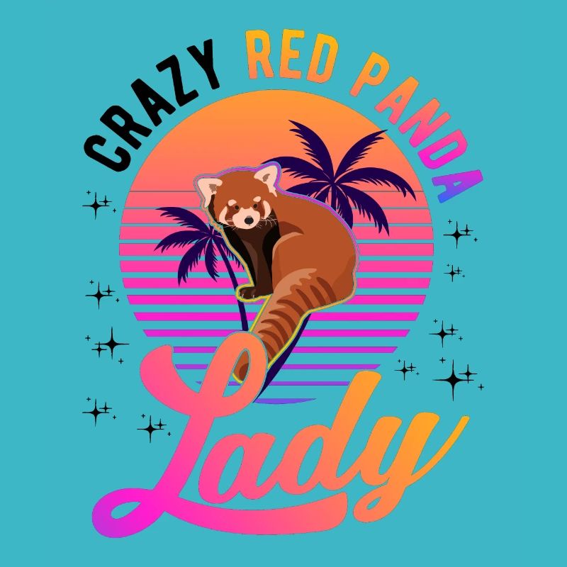 Crazy Red Panda lady Roter Panda