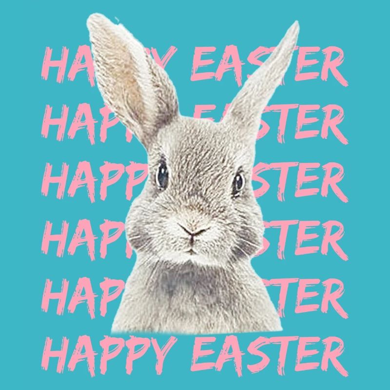 Pastellhase mit Easter-Muster