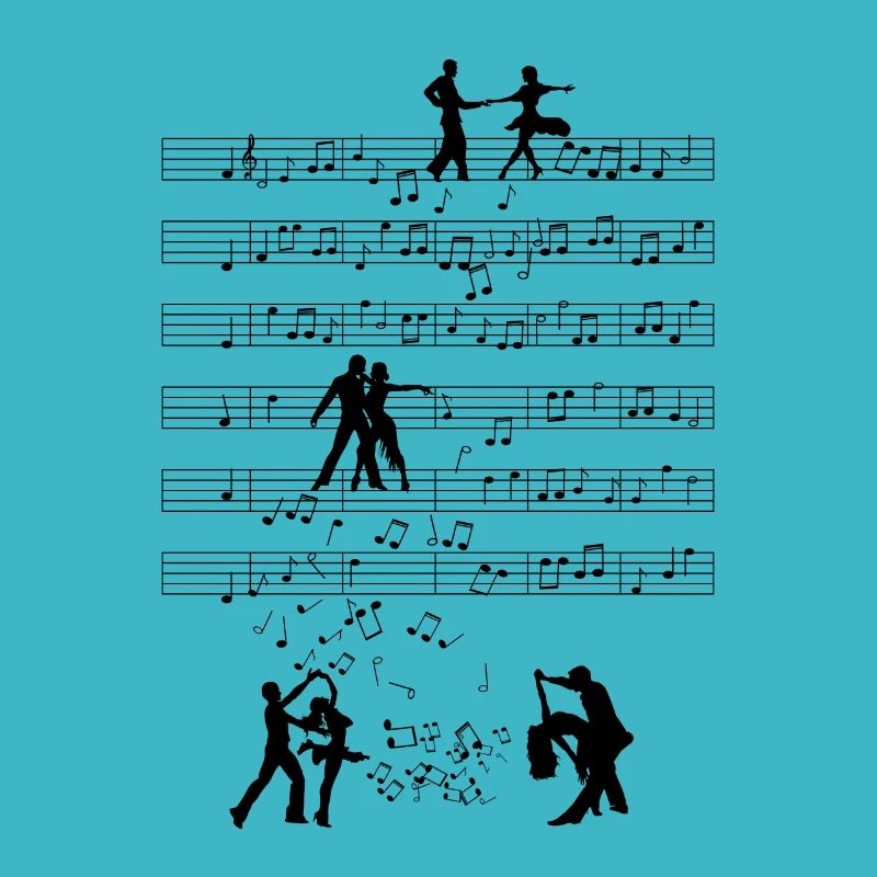 Salsa Dancer Music Notes Cadeau de danse