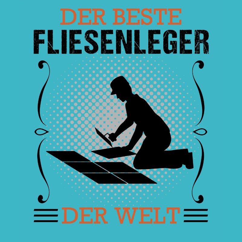 Fliesenleger Beruf Ausbildung Handwerker Geschenk