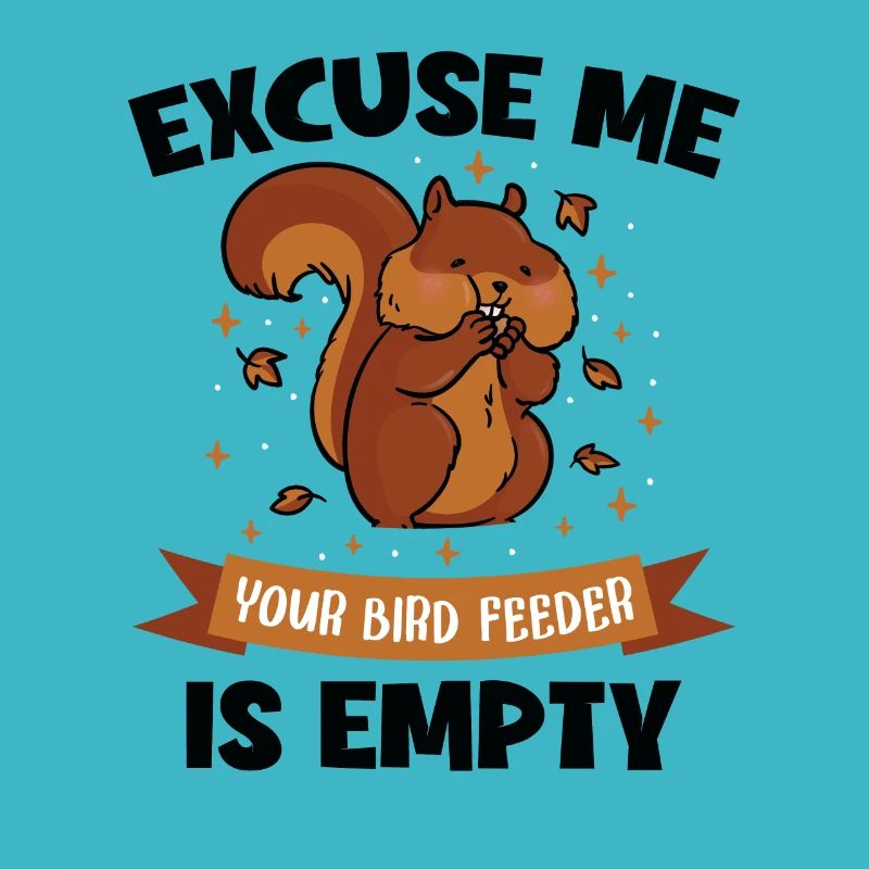 Excuse Me The Bird Feeder Is Empty Grauhörnchen