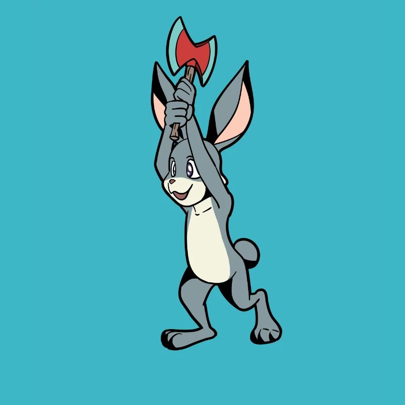 Lapin lanceur de hache - Lancer de hache