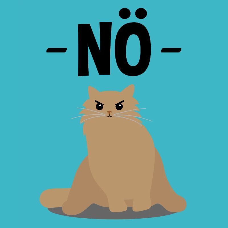 Böse Katze Nö Lustiger Spruch Geschenk