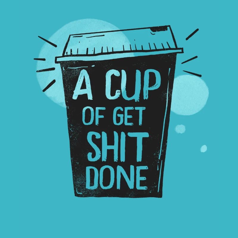 Lustiger Kaffeebecher mit Spruch